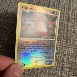 Pokemon TCG 2007 Diamond & Pearl Happiny 52/123 Stamped Reverse Holo - Image 4