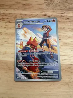 Pokemon TCG Ethan's Magcargo Ascended Heroes 222/217 Illustration Rare NM - Image 1
