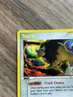 Tauros 12/100 Holo Crystal Guardians Pokemon 2006 Trading Card Singles - Image 5