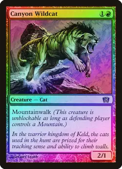 Canyon Wildcat FOIL 8th Edition NM Red Common MAGIC GATHERING CARD ABUGames - Image 1