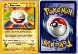 Electrode Base Set Unlimited 21/102 Rare MP - Vintage Pokemon Card - Image 3