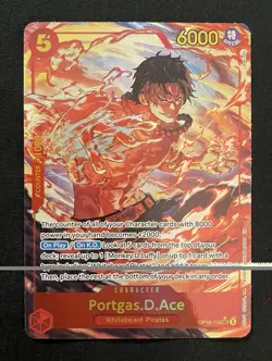 Bandai One Piece Card Game Portgas.D.Ace OP16-118 Special Foil 6000 - Image 1