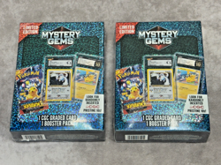 Lot of 2 Mystery Gems Limited Edition Pokemon CGC Graded Card Booster Box Sealed - Image 1