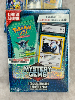 Lot of 2 Mystery Gems Limited Edition Pokemon CGC Graded Card Booster Box Sealed - Image 3