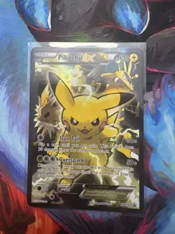Pikachu EX XY124 XY Black Star Promo Holo Card LP+/NM Condition - Image 1