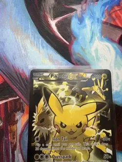 Pikachu EX XY124 XY Black Star Promo Holo Card LP+/NM Condition - Image 2