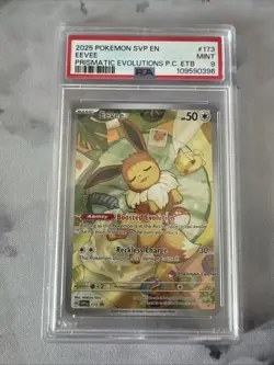 Pokemon Center Stamped Eevee #173 Prismatic Evolutions 2025 TCG - Image 1