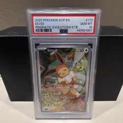 Pokemon TCG Eevee SVP Promo Holo English PSA 10 Gem Mint #173 (2025) - Image 1