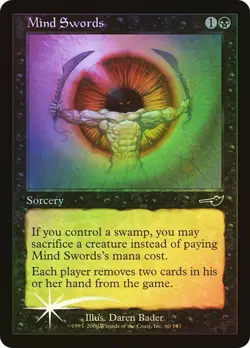 Nemesis MTG Foil Mind Swords Magic - Image 1