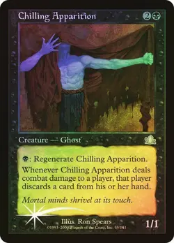 Prophecy MTG Foil Chilling Apparition Magic - Image 1