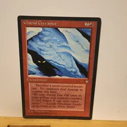 Glacial Crevasses LP Light Play Ice Age MTG [6071] - FREE SHIPPING - Image 1