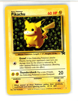 Pikachu Black Star #1 League Promo Pokemon Card Near Mint Vintage - Image 1