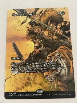 Magic The Gathering Hunter's Insight MAR 2025 English Green Instant #0035 - Image 1