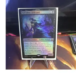 Wizards of the Coast Zul Ashur, Lich Lord R 0077 Rare Zombie Warlock 2/2 Foil - Image 1