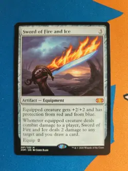 Sword of Fire and Ice MTG Double Masters 297/332 Mythic EN 2020 - Image 3