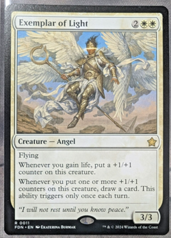 2024 MAGIC THE GATHERING FOUNDATIONS #0011 EXEMPLAR OF LIGHT - Image 1