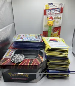 Pokemon Cards Modern Bulk Lot Of 200+ Trainer Cards Plus Tyranitar Tin & Extras - Image 1