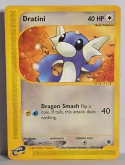 Dratini 107/165 Expedition Base Set Vintage E-Reader Pokemon TCG Card LP - Image 1