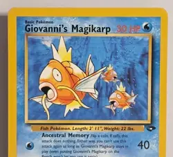 Giovanni's Magikarp 73/132 Gym Challenge WOTC Unlimited Vintage Pokemon TCG LP - Image 2