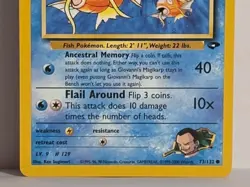 Giovanni's Magikarp 73/132 Gym Challenge WOTC Unlimited Vintage Pokemon TCG LP - Image 3