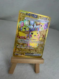 Pokemon TCG Pikachu ex 247/191 Sv08 Surging Sparks Hyper Rare Full Art Holo NM - Image 2