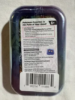 Pokemon Scarlet & Violet Prismatic Evolutions Mini Tin Vaporeon New Sealed - Image 2