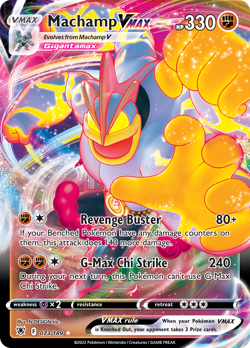 Machamp VMAX 073/189 Holo VMAX Rare Astral Radiance Pokemon Near Mint - Image 1