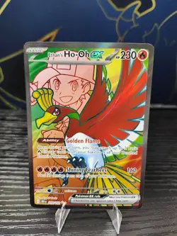Ethan's Ho-Oh ex 209/182 Pokemon Destined Rivals NM - Image 1