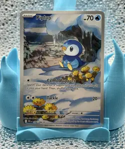 Piplup 098/094 IR Illustration Rare Pokemon TCG Phantasmal Flames English NM - Image 1