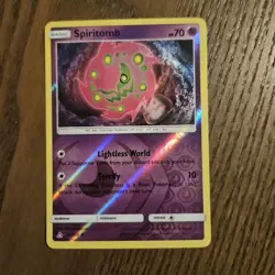 Pokemon Card Spiritomb Ultra Prism Reverse Holo Uncommon 53/156 Near Mint 2018 - Image 1