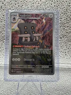 Pokemon TCG: Bastiodon 93/84 Illustration Rare Pokemon Pitch Black Near Mint - Image 1