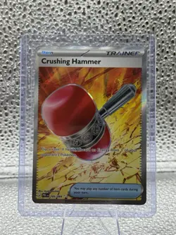 Crushing Hammer 105/084 Ultra Rare Full Art Holo Pokemon Pitch Black English NM - Image 1