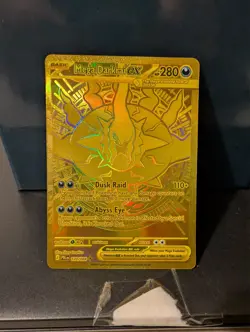 POKEMON TCG Pitch Black 120 Mega Darkrai ex Hyper Rare Gold Chase - Image 1