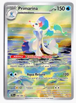 Primarina 088/084 Illustration Rare Pitch Black Pokemon Holo NM - Image 1