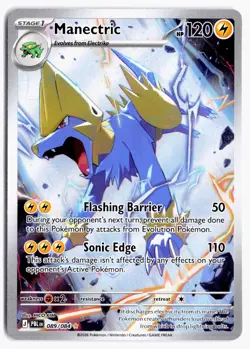 Manectric 089/084 Illustration Rare Pitch Black Pokemon Holo NM - Image 1