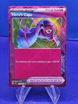 Hero's Cape 152/162 Pokemon Temporal Forces Ace Spec Holo Rare NM - Image 1