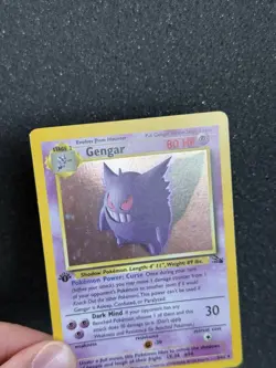 Pokemon Gengar 5/62 1st edition Holo Fossil - Image 3