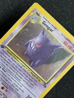 Pokemon Gengar 5/62 1st edition Holo Fossil - Image 5