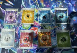 Pokemon TCG Full Holo Energy Set Terapagos UPC - Image 1