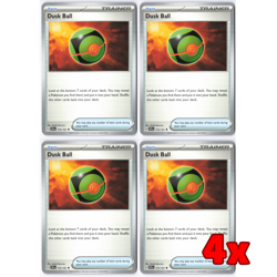 Pokemon TCG 4x Dusk Ball 175/191 Surging Sparks Playset NM - Image 1