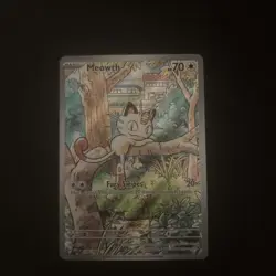 Pokemon Tcg Meowth 106/094 Phantasmal Flames Illustration Rare IR Holo NM - Image 1
