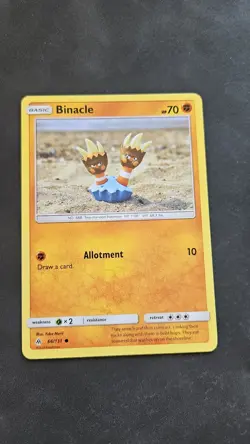 Binacle 66/131 Forbidden Light Non Holo Pokemon Yuka Morii LP - Image 1