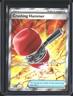 Crushing Hammer 105/084 Ultra Rare Pitch Black Pokemon Holo NM/M - Image 1
