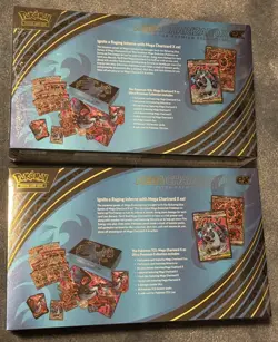 Pokemon Mega Charizard X ex Ultra Premium Collection Box Sealed UPC 2 Boxes - Image 2