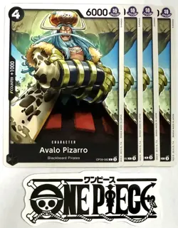 4x One Piece OP09-082 C Avalo Pizarro - English - Playset - TCG - NM/M - Image 1