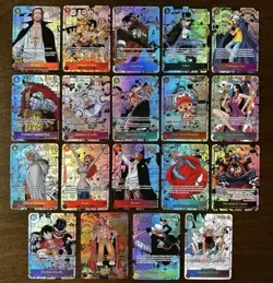 One Piece tcg Card Game 15 Cards Collection Mixed Lot w/ 2 FOILS Included - Image 1