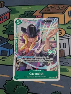 Cavendish (Zoro Deck) EB01-012 Super Rare Learn Together Deck Set One Piece NM - Image 1