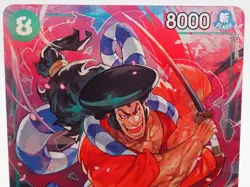 One Piece card OP02-030 SR Oden Kozuki Parallel English - Image 3