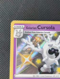 Galarian Cursola SV050/SV122 Shiny Holo Rare Shining Fates Pokemon Card - Image 2