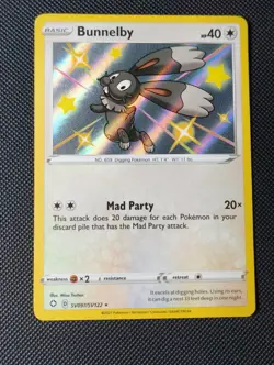 Pokemon - Bunnelby - SV097/SV122 - SWSH Shining Fates - Shiny Vault Card - Image 1